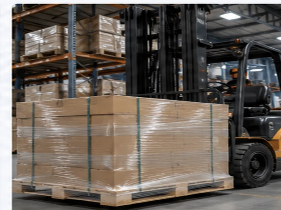 Professional warehouse handling of palletized packaged goods